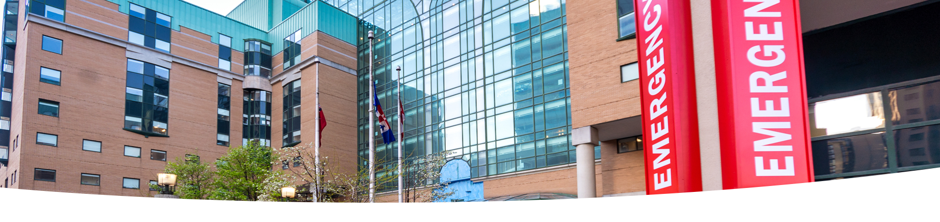 Emergency sign outside of SickKids